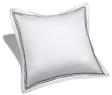 Pinzon Hotel Satin Stitch 400-Thread-Count Sateen Euro Sham, Espresso