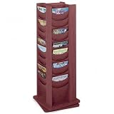 (Price/EA)Rotating Wood Display,48-Pocket,16-3/4x16-3/4x49-1/2,MH