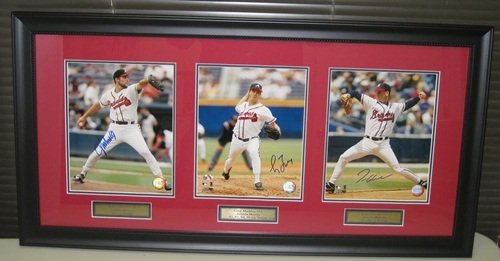 Smoltz, Glavine, Maddux Signed Limited Edition Atlanta Braves Framed Photo