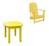 2-Piece Set - Adirondack Chair with Side Table in Yellow - K-51903-CT-0