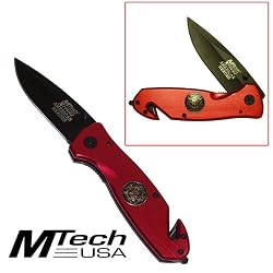 Red American Heroes Fire Fighter Knife (fls)