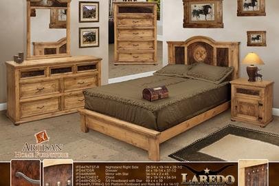 Artisan Home Furniture Laredo Cowhide Nightstand with Door Artisan Home Furniture Laredo Cowhide Nightstand with Door