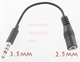 Handsfree Headset Adapter 2.5mm (Female) Phone Headset to 3.5mm (Male) - Convert 2.5mm Headset to 3.5mm jack