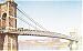 Cincinnati Oh Suspension Bridge Postcard
