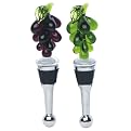 Grapes Bottle Stopper Set of 2