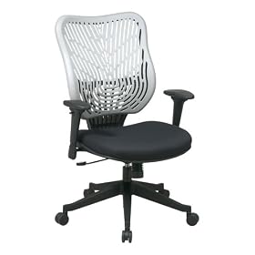 Office Star Fog SpaceFlex Back Executive Chair with Adjustable Arms