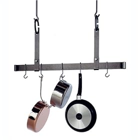 48 Hanging Hammered Steel Pot Rack Bar by Enclume by Enclume