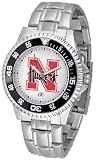 Nebraska Cornhuskers Suntime Competitor Game Day Steel Band Watch - NCAA College Athletics