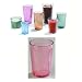 Carlisle 8 oz Crystalon Stack All Ribbed Texture Break-Resistant SAN Dishwasher Safe Tumbler / Color: Rose / Quantity: One Dozen (12)