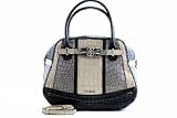 Guess Mariolina Small Satchel Black Mutli Handbag ST# CG346405