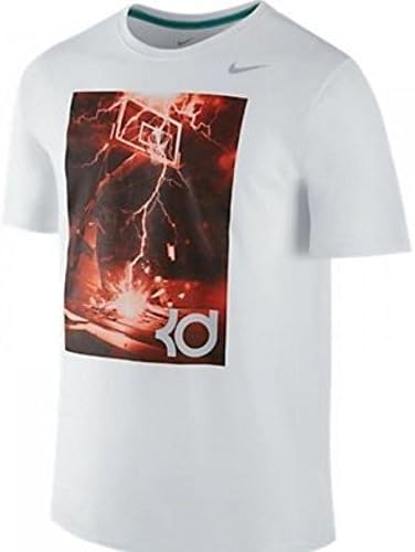 Nike #645151 Dri Fit KD Player T-Shirt White Size X-Large