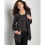 Jones New York Metallic-Thread Cascade Cardigan at Jones New York