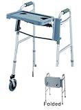 Guardian Folding Flip Tray for Walker Gray Plastic
