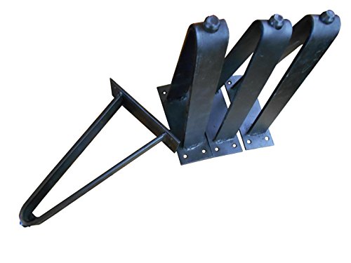 16 Inch Flat Hairpin Legs (4 Pcs) Black Satin Finish Rust Free For Diy Projects Best Seller Legs