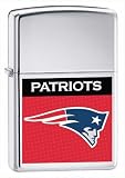 New England Patriots NFL Brushed Chrome Lighter by Zippo