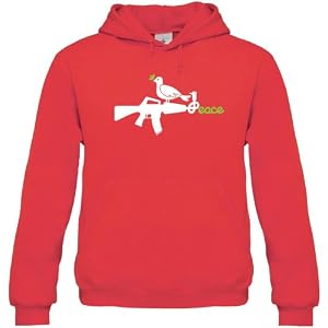 Buy AK47 Peace Unisex Hooded Sweatshirt by Solid Gold Bomb