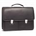 Two Pocket Leather Briefcase Color: Tan