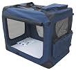 EliteField Navy Blue 42" 3-Door Soft Dog Crate, 42" long x 28" wide x 32" high EliteField Navy Blue 42" 3-Door Soft Dog Crate, 42" long x 28" wide x 32" high