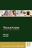 Taxation Policy and Practice