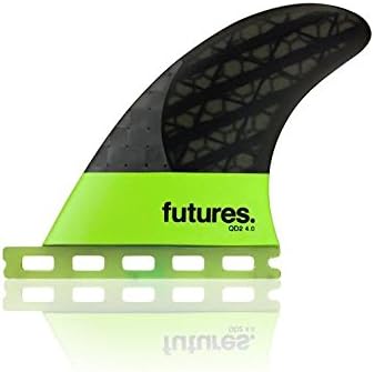 Futures Fins Blackstix QD2 Quad Rears Surfboard Fins - 4.0
