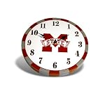 Miss State Bulldogs Wood Clock