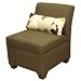 Modular Armless Storage Chair - Chocolate