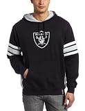 NFL Men's Oakland Raiders Passing Game Hd II Adult Long Sleeve Hooded Fleece Pullover (Black/Sport Gray/White, Small)