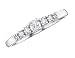 Engagement Ring: 14K White Gold 1/4 Carat (ctw) Brilliant Cut Diamond Ring