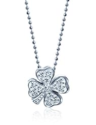 Alex Woo "Little Luck" Clover Pendant Necklace