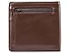 Big Skinny Men's World Leather Bi-Fold Slim Wallet with Zippered Pocket, Holds Up to 35 Cards, Brown