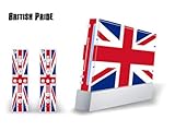 Skin Decal Cover for Nintendo Wii Console + two Wiimote Controllers - Briti ....