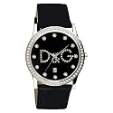 Dolce & Gabbana - DW0008 - Montre Femme - Quartz Analogique - Bracelet en Cuir Noir