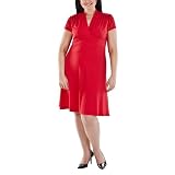 Women's Plus-Size Merona® Red Flame Short-Sleeve Knit Dress