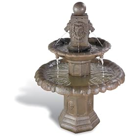 Sunterra Lion 2-Tier Fountain