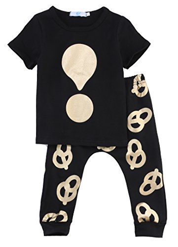2pcs Cotton Newborn Baby Infant Boy Clothes Sets T-shirt Top+Long Pants Outfits