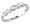 14k White Gold 5-Stone Diamond Milgrain Band (.15 cttw), Size 8.5