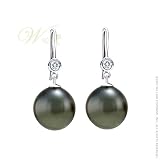 WILLOW PEARLS: *TAHITIAN BLACK PEARL DIAMOND EARRINGS*