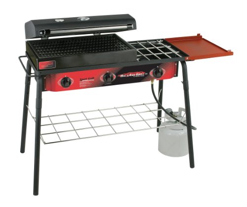 Camp Chef SPG-90B Big Gas 3 Sports Grill, Black/Red