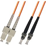 75M Multimode Duplex Fiber Optic Cable (62.5/125) - SC to ST
