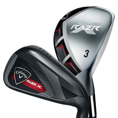 Callaway RAZR X Black 3H 4H 5P Iron Combo Set (Right Hand, Steel, Stiff)