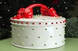 Patience Brewster Krinkles Dressed Up Christmas Cake Plate Dome