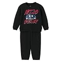 Toddler Boys' Hanes 2-piece Fleece Set - Black