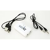 Bluetooth Music Receiver Kit Wireless Speaker Adapter Turns Home Stereo System Stand Alone Speakers Into Wireless Speakers for Bluetooth Enabled Devices Phones. Brand: Perfect Life Ideas -Tm&reg; (White)