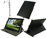 rooCASE Slim-Fit (Black) Folio Case Cover with Multi Adjustable Viewing Ang ....