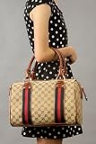 Small Monogram Canvas Leatherette Bag