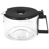 one all Universal 4-cup Glass Coffee Replacement Carafe, Black