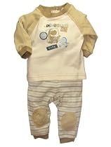 Dino 2-Piece Loungewear Outfit by Baby's Own - Beige - 9 Mths