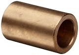 Bunting Bearings CB081608 Cast Bronze C93200 SAE 660  Plain Sleeve Bearings, 1/2 Bore x 1 OD x 1 Length