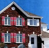 Holiday Red Package Shutter Covers by Arkansas Flag and Banner