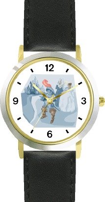 WATCHBUDDY® DELUXE TWO-TONE THEME WATCH - Puss in Boots Cat